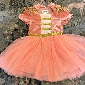 Taylor Joelle Velvet and Gold Nutcracker Inspired Dress